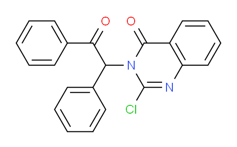 CAS No. 62481-15-6, 2-Chloro-3-(2-oxo-1,2-diphenylethyl)quinazolin-4(3H)-one