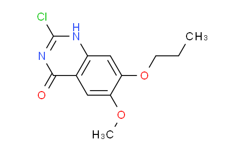 CAS No. 62484-35-9, 2-Chloro-6-methoxy-7-propoxyquinazolin-4(1H)-one