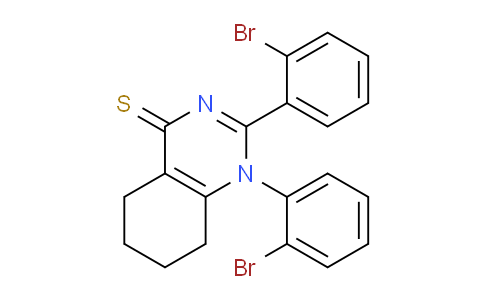 CAS No. 62721-85-1, 1,2-Bis(2-bromophenyl)-5,6,7,8-tetrahydroquinazoline-4(1H)-thione
