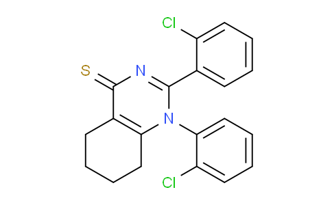 CAS No. 62721-88-4, 1,2-Bis(2-chlorophenyl)-5,6,7,8-tetrahydroquinazoline-4(1H)-thione