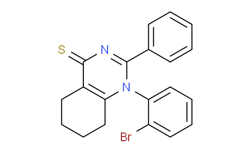 CAS No. 62721-94-2, 1-(2-Bromophenyl)-2-phenyl-5,6,7,8-tetrahydroquinazoline-4(1H)-thione
