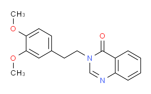 CAS No. 62787-40-0, 3-(3,4-Dimethoxyphenethyl)quinazolin-4(3H)-one