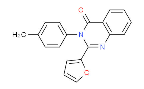 CAS No. 62820-50-2, 2-(Furan-2-yl)-3-(p-tolyl)quinazolin-4(3H)-one