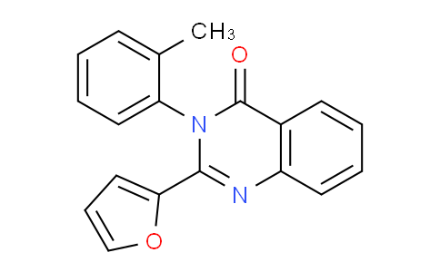 CAS No. 62820-52-4, 2-(Furan-2-yl)-3-(o-tolyl)quinazolin-4(3H)-one