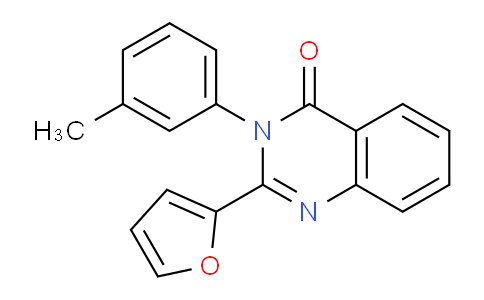 CAS No. 62820-53-5, 2-(Furan-2-yl)-3-(m-tolyl)quinazolin-4(3H)-one