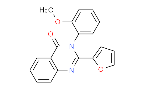 CAS No. 62820-54-6, 2-(Furan-2-yl)-3-(2-methoxyphenyl)quinazolin-4(3H)-one