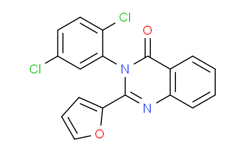 CAS No. 62820-58-0, 3-(2,5-Dichlorophenyl)-2-(furan-2-yl)quinazolin-4(3H)-one