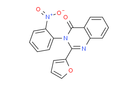CAS No. 62820-60-4, 2-(Furan-2-yl)-3-(2-nitrophenyl)quinazolin-4(3H)-one