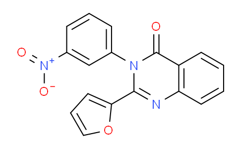 CAS No. 62820-61-5, 2-(Furan-2-yl)-3-(3-nitrophenyl)quinazolin-4(3H)-one