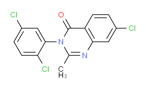 CAS No. 62820-71-7, 7-Chloro-3-(2,5-dichlorophenyl)-2-methylquinazolin-4(3H)-one