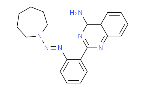CAS No. 62888-03-3, 2-(2-(Azepan-1-yldiazenyl)phenyl)quinazolin-4-amine