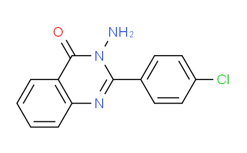 CAS No. 63002-70-0, 3-Amino-2-(4-chlorophenyl)quinazolin-4(3H)-one