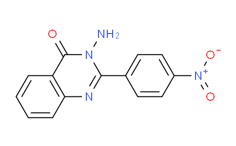 CAS No. 63002-71-1, 3-Amino-2-(4-nitrophenyl)quinazolin-4(3H)-one