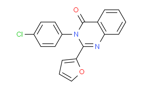 CAS No. 63314-19-2, 3-(4-Chlorophenyl)-2-(furan-2-yl)quinazolin-4(3H)-one