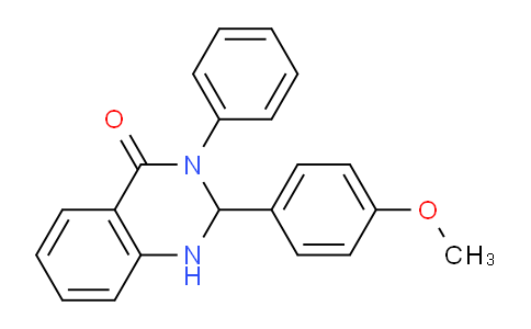 CAS No. 63384-41-8, 2-(4-Methoxyphenyl)-3-phenyl-2,3-dihydroquinazolin-4(1H)-one