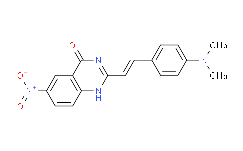 CAS No. 63441-07-6, 2-(4-(Dimethylamino)styryl)-6-nitroquinazolin-4(1H)-one