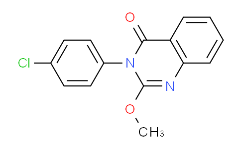 CAS No. 640272-66-8, 3-(4-Chlorophenyl)-2-methoxyquinazolin-4(3H)-one
