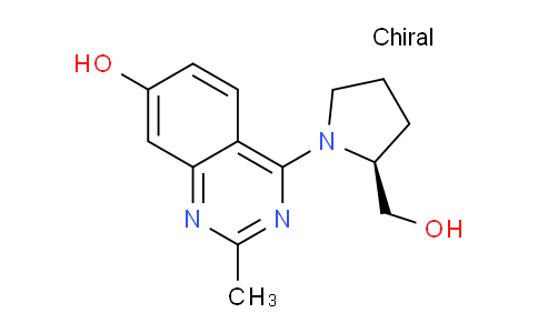 CAS No. 646450-67-1, (S)-4-(2-(Hydroxymethyl)pyrrolidin-1-yl)-2-methylquinazolin-7-ol