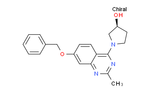 CAS No. 646450-76-2, (S)-1-(7-(Benzyloxy)-2-methylquinazolin-4-yl)pyrrolidin-3-ol