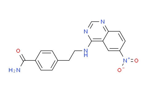 CAS No. 647376-19-0, 4-(2-((6-Nitroquinazolin-4-yl)amino)ethyl)benzamide