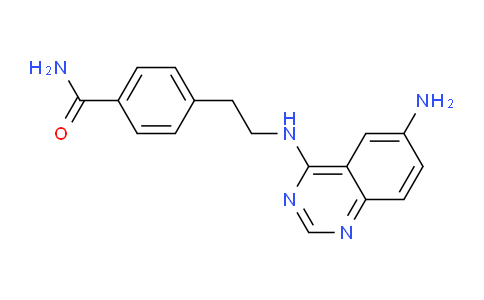 CAS No. 647376-37-2, 4-(2-((6-Aminoquinazolin-4-yl)amino)ethyl)benzamide