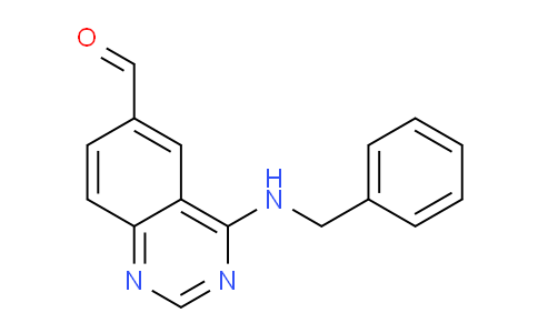 CAS No. 648449-12-1, 4-(Benzylamino)quinazoline-6-carbaldehyde