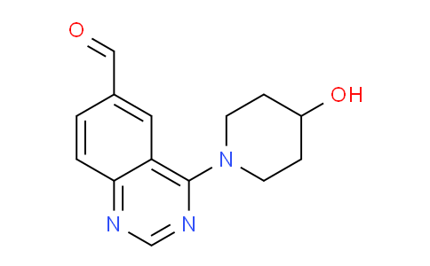 CAS No. 648449-21-2, 4-(4-Hydroxypiperidin-1-yl)quinazoline-6-carbaldehyde