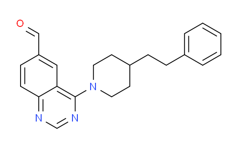 CAS No. 648449-23-4, 4-(4-Phenethylpiperidin-1-yl)quinazoline-6-carbaldehyde
