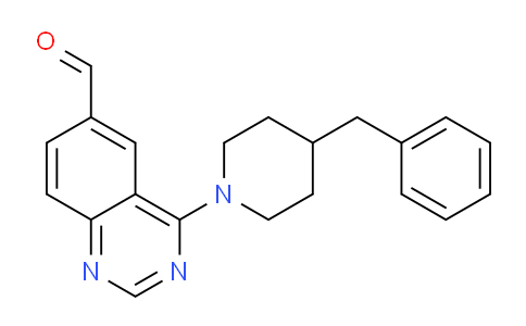CAS No. 648449-24-5, 4-(4-Benzylpiperidin-1-yl)quinazoline-6-carbaldehyde