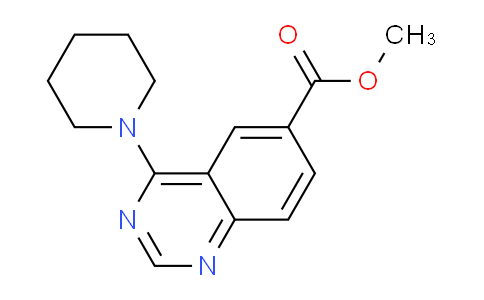 CAS No. 648449-68-7, Methyl 4-(piperidin-1-yl)quinazoline-6-carboxylate
