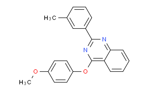 CAS No. 64955-67-5, 4-(4-Methoxyphenoxy)-2-(m-tolyl)quinazoline