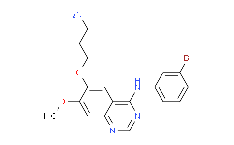 CAS No. 655247-76-0, 6-(3-Aminopropoxy)-N-(3-bromophenyl)-7-methoxyquinazolin-4-amine
