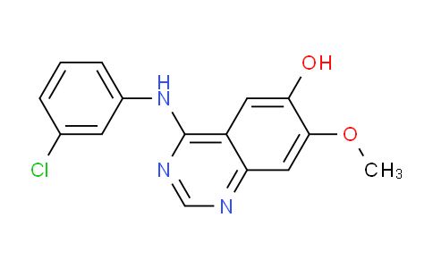 CAS No. 655247-78-2, 4-((3-Chlorophenyl)amino)-7-methoxyquinazolin-6-ol