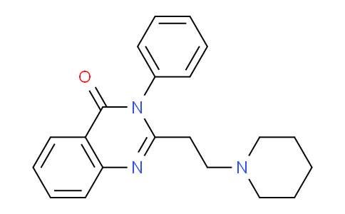 CAS No. 65612-90-0, 3-Phenyl-2-(2-(piperidin-1-yl)ethyl)quinazolin-4(3H)-one