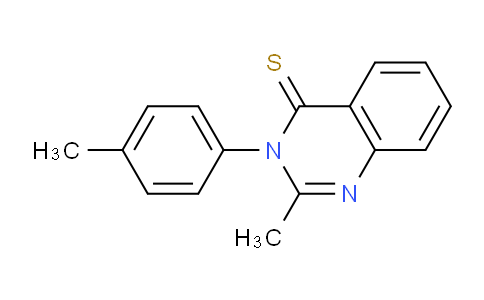 CAS No. 65772-23-8, 2-Methyl-3-(p-tolyl)quinazoline-4(3H)-thione