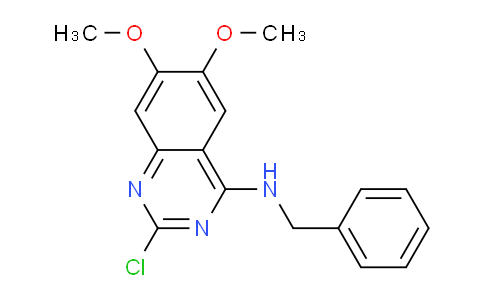 CAS No. 65962-88-1, N-Benzyl-2-chloro-6,7-dimethoxyquinazolin-4-amine