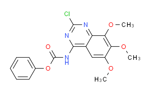 CAS No. 65962-96-1, Phenyl (2-chloro-6,7,8-trimethoxyquinazolin-4-yl)carbamate