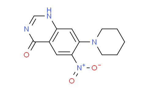 CAS No. 66234-46-6, 6-Nitro-7-(piperidin-1-yl)quinazolin-4(1H)-one