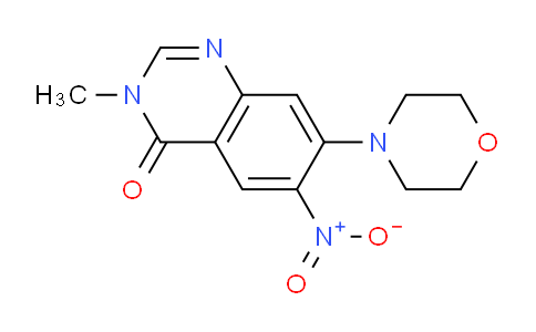 CAS No. 66234-56-8, 3-Methyl-7-morpholino-6-nitroquinazolin-4(3H)-one