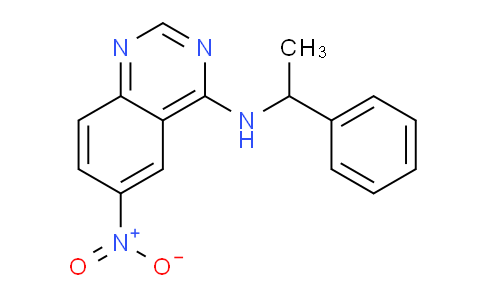 CAS No. 676565-79-0, 6-Nitro-N-(1-phenylethyl)quinazolin-4-amine