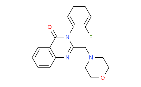 CAS No. 676630-60-7, 3-(2-Fluorophenyl)-2-(morpholinomethyl)quinazolin-4(3H)-one
