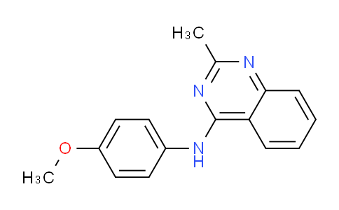 CAS No. 677748-57-1, N-(4-Methoxyphenyl)-2-methylquinazolin-4-amine