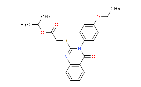 679417-39-1 | Isopropyl 2-((3-(4-ethoxyphenyl)-4-oxo-3,4-dihydroquinazolin-2-yl)thio)acetate