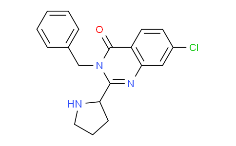 CAS No. 681827-24-7, 3-Benzyl-7-chloro-2-(pyrrolidin-2-yl)quinazolin-4(3H)-one