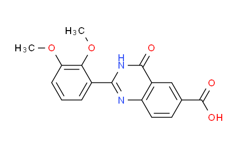 CAS No. 68274-49-7, 2-(2,3-Dimethoxyphenyl)-4-oxo-3,4-dihydroquinazoline-6-carboxylic acid