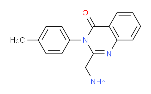 CAS No. 683737-38-4, 2-(Aminomethyl)-3-(p-tolyl)quinazolin-4(3H)-one