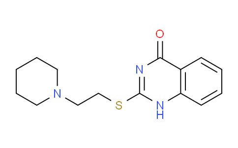 CAS No. 684276-17-3, 2-((2-(Piperidin-1-yl)ethyl)thio)quinazolin-4(1H)-one