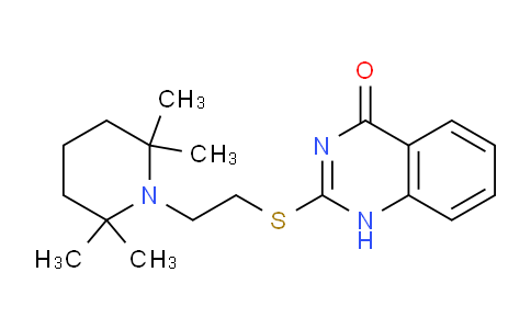 CAS No. 684276-18-4, 2-((2-(2,2,6,6-Tetramethylpiperidin-1-yl)ethyl)thio)quinazolin-4(1H)-one
