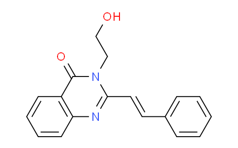 CAS No. 68501-37-1, 3-(2-Hydroxyethyl)-2-styrylquinazolin-4(3H)-one
