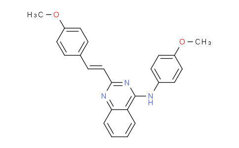 CAS No. 69019-03-0, N-(4-Methoxyphenyl)-2-(4-methoxystyryl)quinazolin-4-amine